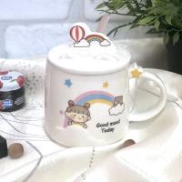 Чашка с крышкой и ложкой 400 мл керамика Rainbow Stenson - 00516 ✅ базовая цена $5.43 ✔ Опт ✔ Акции ✔ Заходите! - Интернет-магазин Fortuna-opt.com.ua.